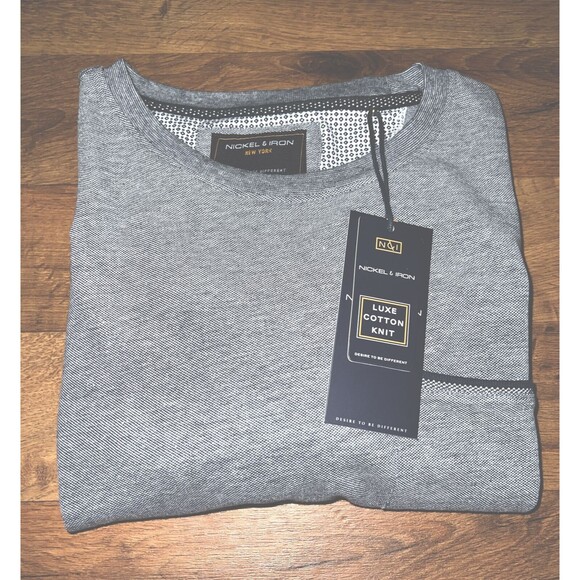 Nicklel & Iron Large Luxe Cotton Knit Men’s Short Sleeve Desire To Be Different - Picture 5 of 7